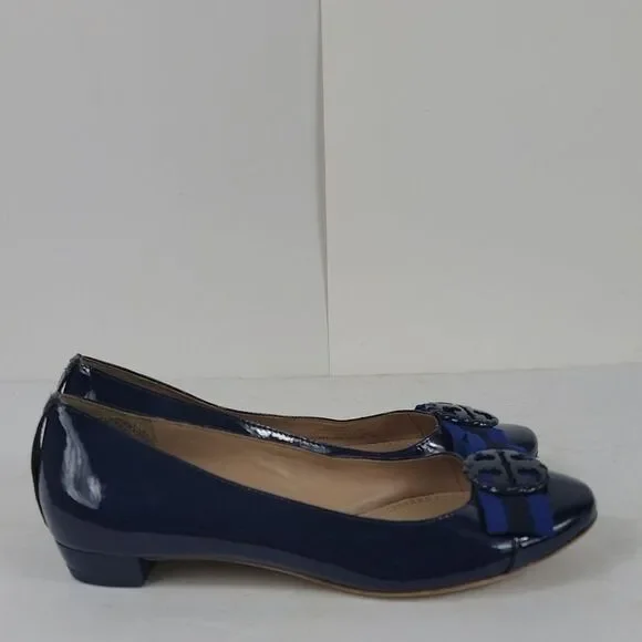 Tory Burch Maritime Patent leather Ballet Flat - Picture 2 of 14